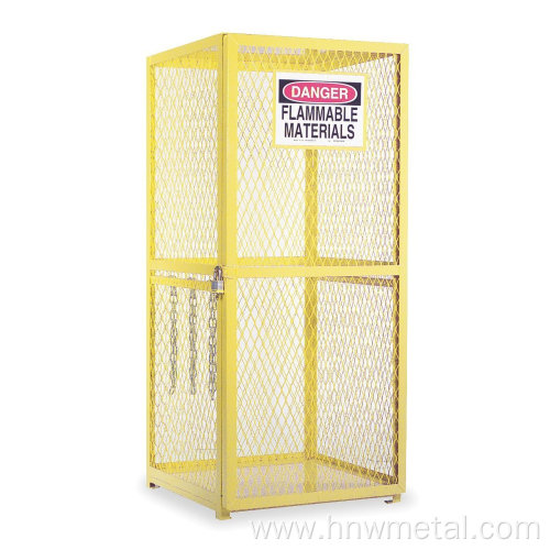 Gas cylinder storage cage for 9 cylinder